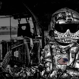 Military night wallpaper