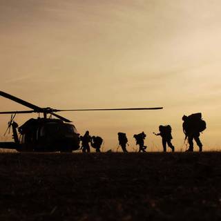 Military night wallpaper