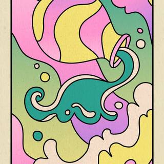 Aquarius collage wallpaper