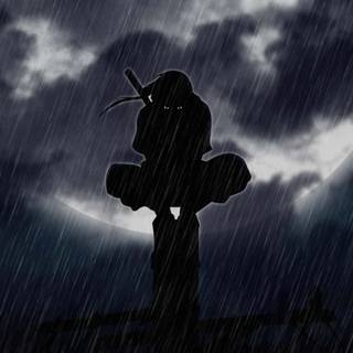 Itachi in rain wallpaper