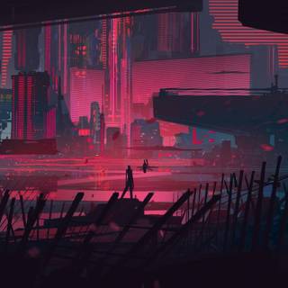 Techno City wallpaper