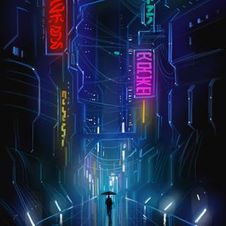 Techno City wallpaper