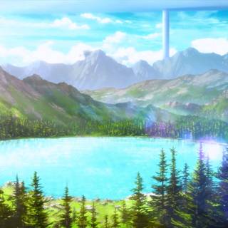 Anime landscape PC wallpaper