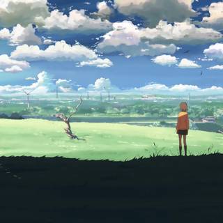 Anime landscape PC wallpaper