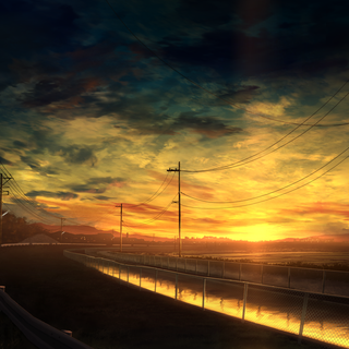 Anime landscape PC wallpaper