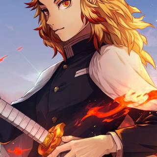 Rengoku 4k mobile wallpaper