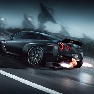 Nissan GTR 35 4k wallpaper