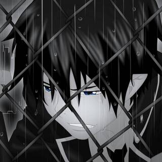 Sad dark anime PC wallpaper