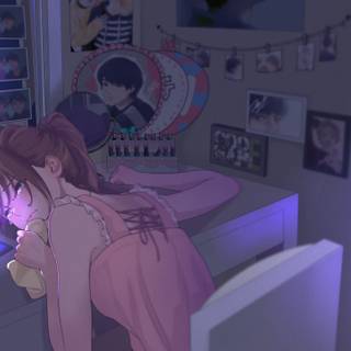 Sad anime PC 4k wallpaper