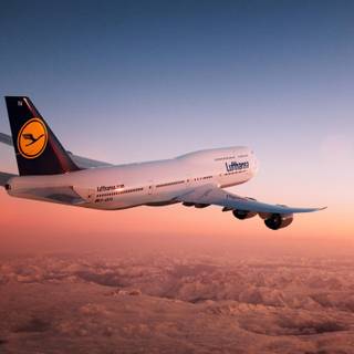 Lufthansa 4k wallpaper