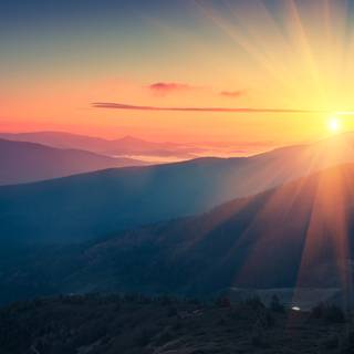 Rising sun 4k wallpaper