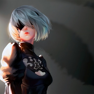 2B – Nier Automata 4k wallpaper