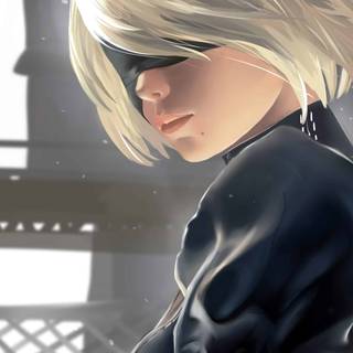 2B – Nier Automata 4k wallpaper