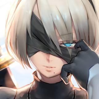 2B – Nier Automata 4k wallpaper