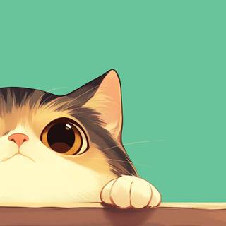Cute cat PC wallpaper