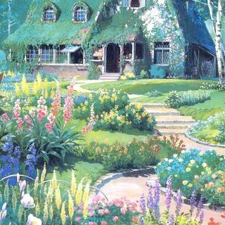 Cottage phone wallpaper