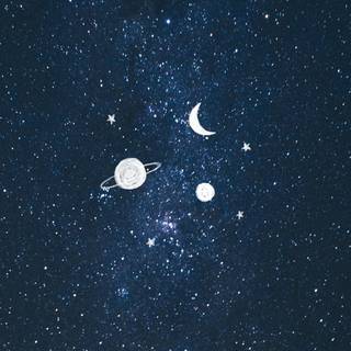 Aesthetic moon phone wallpaper