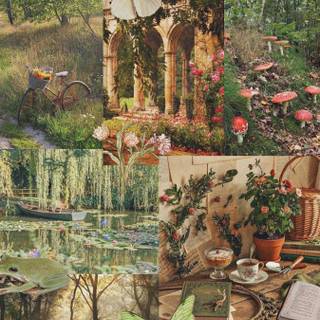 Cottage phone wallpaper