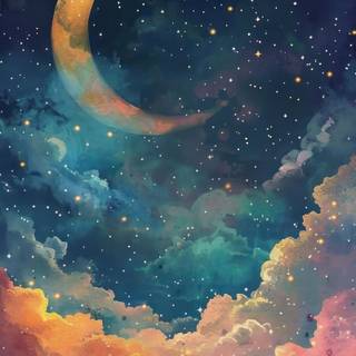 Aesthetic moon phone wallpaper