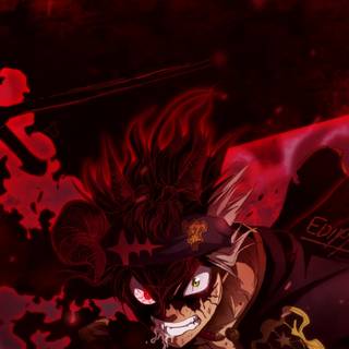 Black and red anime iPhone wallpaper