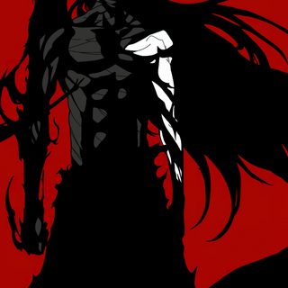 Black and red anime iPhone wallpaper