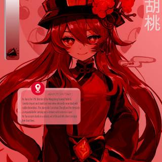 Black and red anime iPhone wallpaper