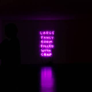 Purple neon iPhone wallpaper