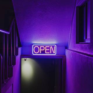 Purple neon iPhone wallpaper