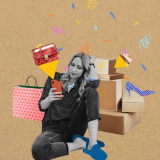 Mobile phone addiction wallpaper