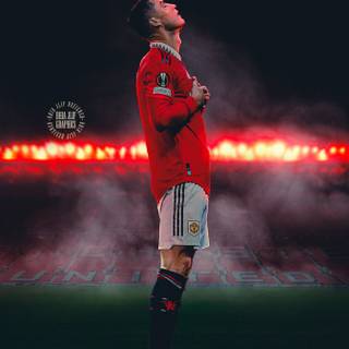 Ronaldo celebration phone wallpaper