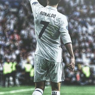 Ronaldo celebration phone wallpaper