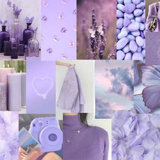 Pastel purple laptop wallpaper