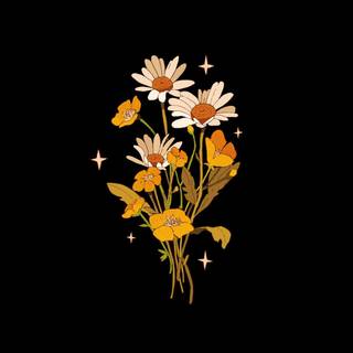 Black plants wallpaper