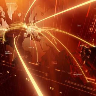 Orange tech wallpaper