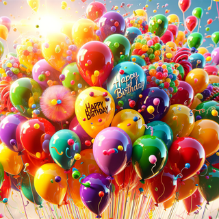 Balloon decoration wallpaper