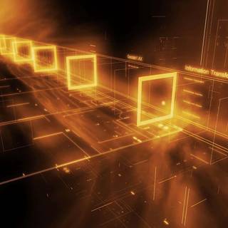 Orange tech wallpaper