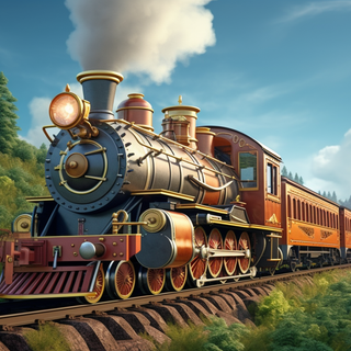 Vintage train wallpaper