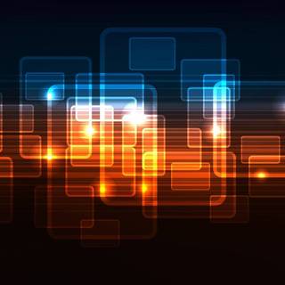 Orange tech wallpaper