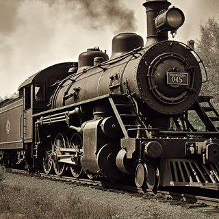 Vintage train wallpaper