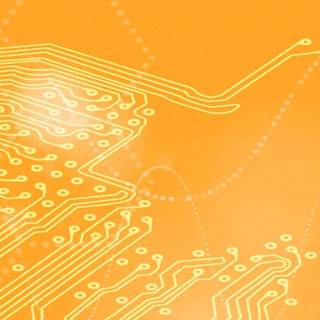 Orange tech wallpaper