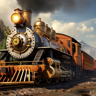 Vintage train wallpaper