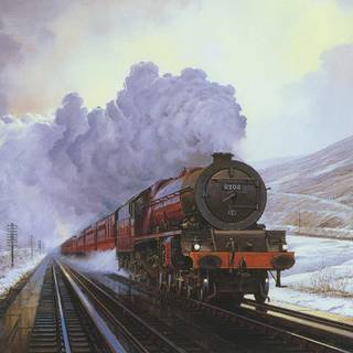 Vintage train wallpaper