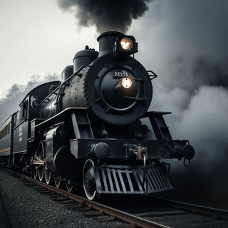 Vintage train wallpaper