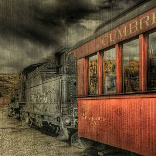 Vintage train wallpaper