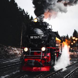 Vintage train wallpaper