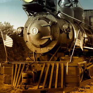 Vintage train wallpaper