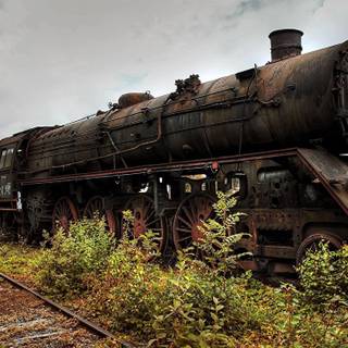 Vintage train wallpaper