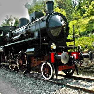 Vintage train wallpaper