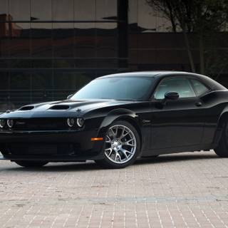 Dodge black 4k wallpaper