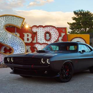 Dodge black 4k wallpaper